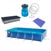 Kit Piscina 7600 L Premium + Capa + Forro + Filtro 110v 3028 L/H