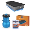 Kit Capa e Forro para Piscina 6200 L Mor + Bomba Filtrante 110v 3028 L/H (piscina No Inclusa)