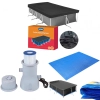 Kit Capa + Forro para Piscina Retangular 10.000 Litros + Bomba 3600 L/H 110v