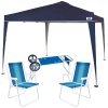 Kit Tenda Dobrvel X-flex 3x3 M + Carrinho de Praia + 2 Cadeiras de Praia