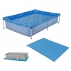 Kit Piscina Retangular 1000 Litros + Forro