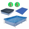 Kit Piscina Infantil 1000 Litros + Capa + Forro + 2 Bolas Inflveis Verde