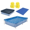 Kit Piscina 1000 Litros Mor + Capa + Forro + 2 Coletes Inflvel Infantil