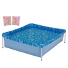 Kit Piscina Infantil 400 Litros + Par de Boias de Brao Rosa