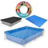 Kit Piscina de Armao Infantil 1000l + Capa + Forro + Boia Inflvel Das Princesas