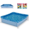 Kit Piscina de Armao Retangular 400 L + Boia de Brao Das Princesas Disney