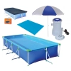 Piscina Mor 6200l + Bomba Filtrante 2200l 110v + Capa + Forro + Guarda Sol