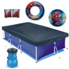 Kit Piscina 3700 L Capa Forro Mor + Bomba 110v + Boias e Bola Homem Aranha