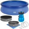 Kit Piscina Redonda Inflvel 2400 L com Bomba 3028 L/Hr, Capa e Forro