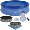 Kit Piscina Redonda Inflvel 2400 L com Filtro 110v, Capa e Forro