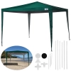 Tenda Gazebo Praia 3x3 M de Encaixe Polister Oxford Verde