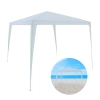 Tenda Gazebo Inclinada 3 X 3 M Barraca de Praia Branca Bel