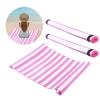 Kit de Duas Esteira de Praia Rolo com Ala Bel Listrada Rosa