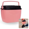 Caixa Trmica 18 Litros Rosa Pssego Cooler com Ala Mor para Camping e Praia