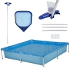 Kit Piscina de Armao Infantil 1500 Litros + Aspirador + Peneira + Haste 1,40 Metros