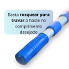 Kit Escova Curva 45,7 Cm + Haste 3,60 M + Peneira + Aspirador com Esferas de Piscinas Fibra/ Alvenaria