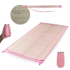 Kit Esteira de Palha para Praia com Ala Rosa 1,80m + Copo Trmico 165 Ml para Champagne Drink Ao Inox