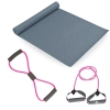 Kit Colchonete Eva + Extensor 1 Via + Extensor em Oito Tenso Leve Exerccios Fsicos