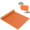 Colchonete Tapete Yoga Ginstica Eva + Bloco de Apoio para Yoga em Eva Laranja Liveup 23 X 15 Cm