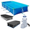 Kit Piscina 7600 L Premium + Capa + Forro + Filtro 110v 3600 L/H