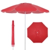 Kit Praia / Pesca Cooler Vermelho 75 L Divisria e Ala + Guarda Sol Bagum 1,60 M