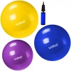 Kit Pilates com 3 Bolas Suas Nos Tamanhos 55 Cm + 65 Cm + 75 Cm Liveup