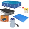 Kit Piscina 6200 L Premium + Capa + Forro e Bomba Filtro 220v 2200 L/H