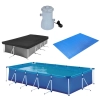 Kit Piscina 7600 L Premium + Capa + Forro + Filtro 220v 2.200 L/H