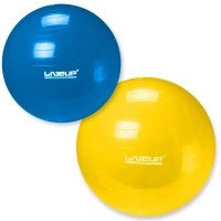 Kit Bola Pilates 65 Cm Azul + Bola 75 Cm Amarela