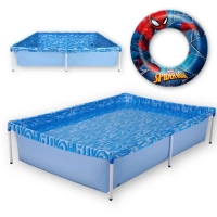 Kit Piscina de Armao Infantil 1000l + Boia Inflvel do Homem Aranha Marvel