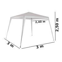 Kit Tenda Gazebo 3 M X 2,40 M Rfia + Carrinho C/ Avano + 2 Cadeiras + Cooler 26 L