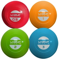 Kit Mini Bola de Peso para Exerccios 0,5g, 1kg, 2kg e 3kg Liveup