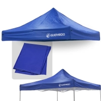 Teto Cobertura para Gazebo Pagoda Lona 3 X 3 Metros Azul Polister Oxford Guepardo