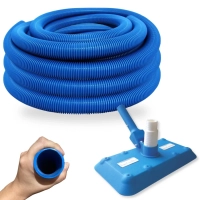 Kit Aspirador Esfera para Piscina Netuno + Mangueira de 6 Metros 38mm Azul