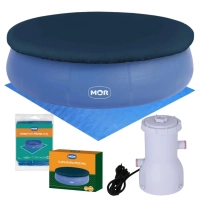 Kit Piscina Redonda Inflvel 4600 L com Capa, Forro e Filtro 110v 2200 L/H