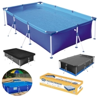 Piscina Mor Retangular Ferro 3700 Litros com Capa e Forro