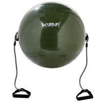 Bola Pilates Yoga 65 Cm com Extensor Elastico Verde