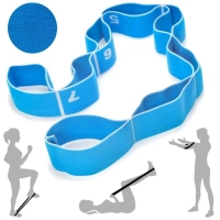 Elasticband Faixa Elstica Multinvel Forte - Liveup Tecido Azul 8 Reparties Treino Exerccios