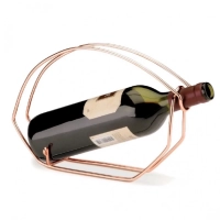 Suporte para Garrafa de Vinho Ao Acobreado