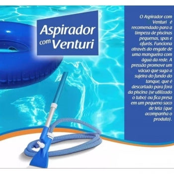 Aspirador Netuno para Piscinas de Pequeno Porte Spas e Ofuros Venturi