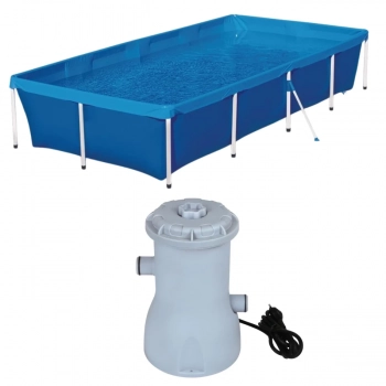 Kit Piscina 3000 Litros + Bomba Filtrante 2200 L/H 220v