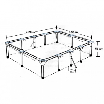 Kit Piscina 3000 Litros + Bomba Filtrante 2200 L/H 220v