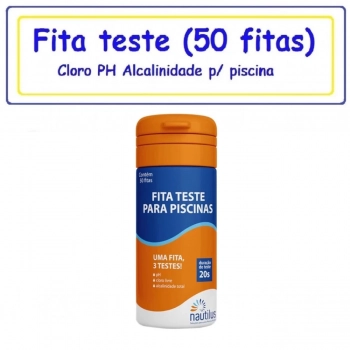 Kit Flutuador + 5 Pastilhas de Cloro Genco 3 em 1 + 50 Unidades Fita Avaliar 3 em 1