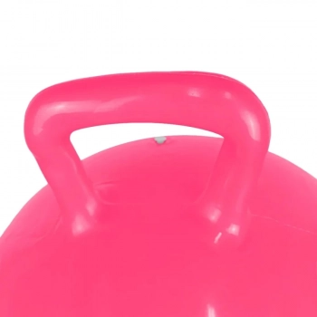 2 Brinquedos Bola Pula Pula Infantil com Ala 60 Cm Rosa