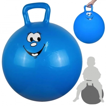 2 Brinquedos Bola Pula Pula Infantil com Ala 60 Cm Azul