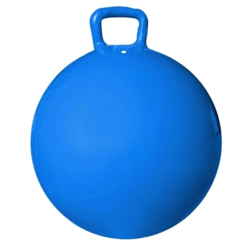 2 Brinquedos Bola Pula Pula Infantil com Ala 60 Cm Azul