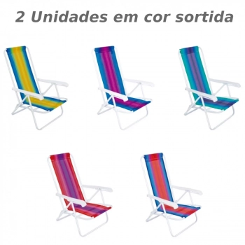 Kit Guarda Sol Praia Piscina 2,40 M Verde + 2 Cadeiras de Praia Ao