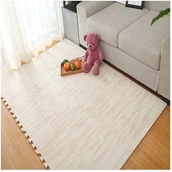 Tapete Tatame Eva Modelo Piso Madeira Claro 62 X 62 Cm 4 Peas