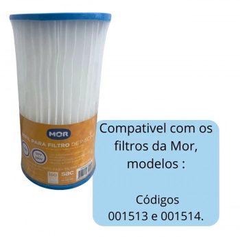 Refil para Bomba Filtrante 3600 Litros Por Hora 127v e 220v da Marca Mor