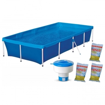 Kit Piscina 3000 Lts de Armao + Flutuador + 3 Cloro